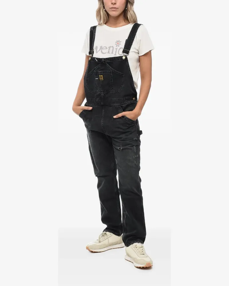 WASHINGTON DEE CEE distressed denim jumpsuit - Schwarz Schwarz