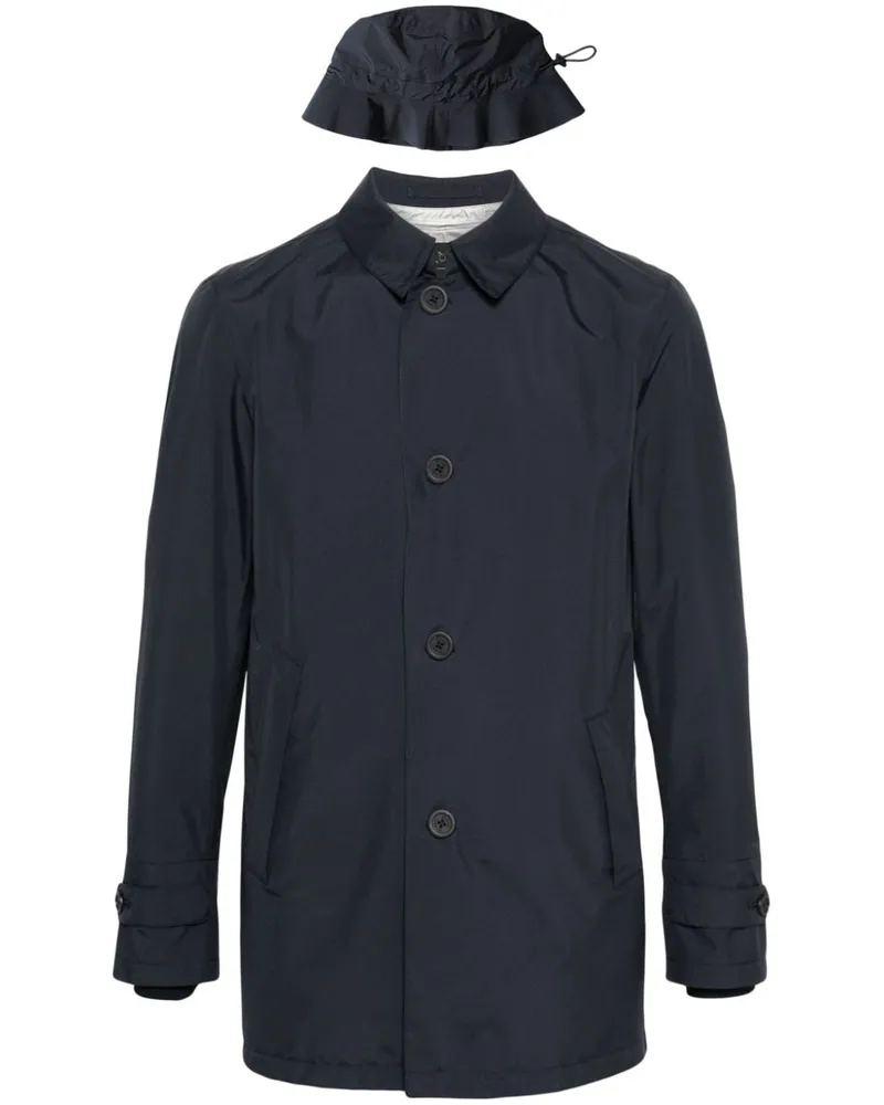Herno Leichte Jacke mit Knöpfen - Blau Blau