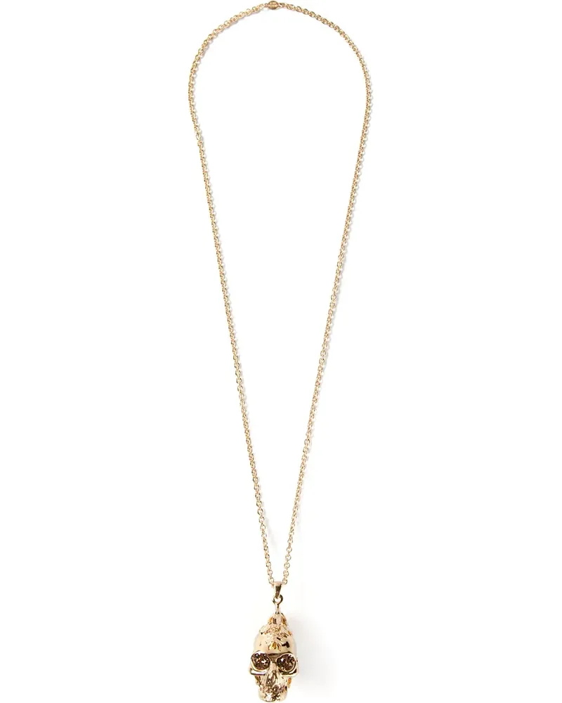 Alexander McQueen skull pendant necklace - Metallic Metallic