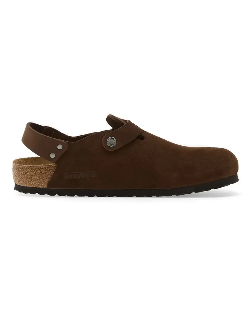 Birkenstock buckle suede mules - Braun Braun