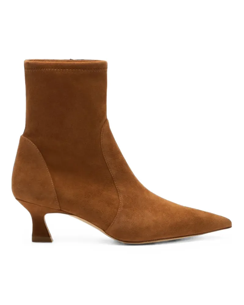 Stuart Weitzman Vinnie Stiefeletten mit Design-Absatz - Braun Braun