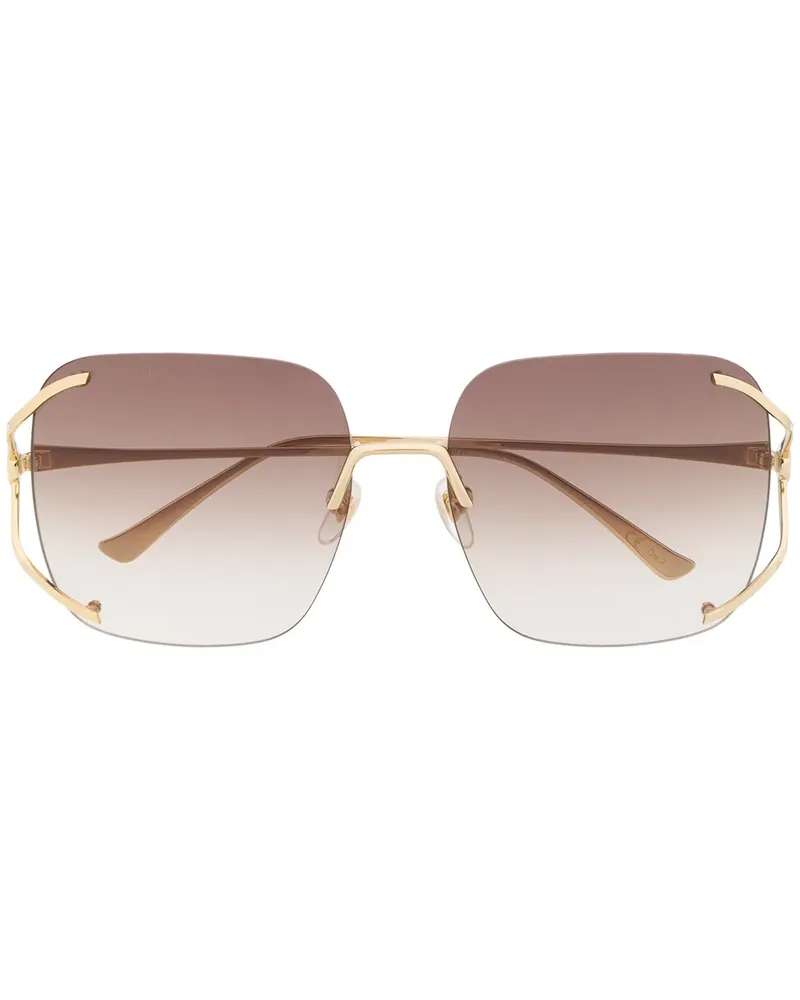 Gucci Navigator' Sonnenbrille - Gold Gold