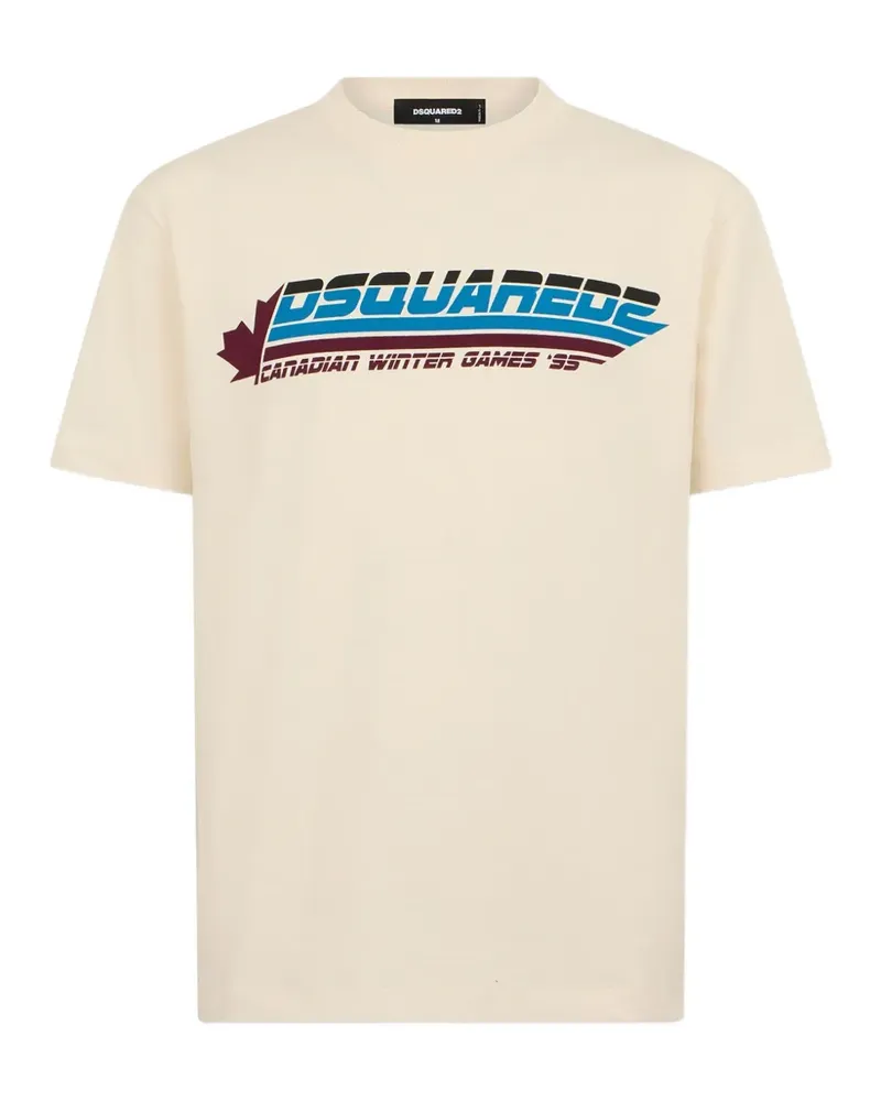 Dsquared2 T-Shirt mit grafischem Print - Nude Nude