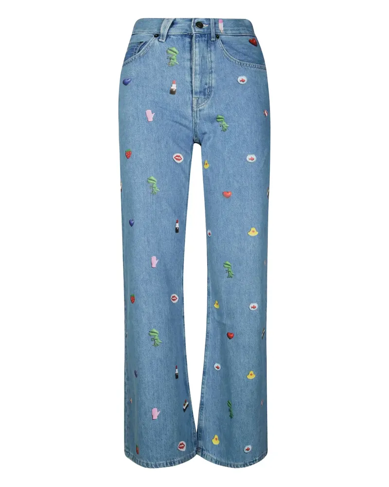 Fiorucci Jeans mit Anhänger-Print - Blau Blau