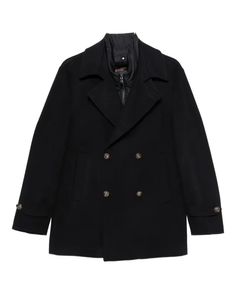 BARBA double-breasted peacoat - Schwarz Schwarz