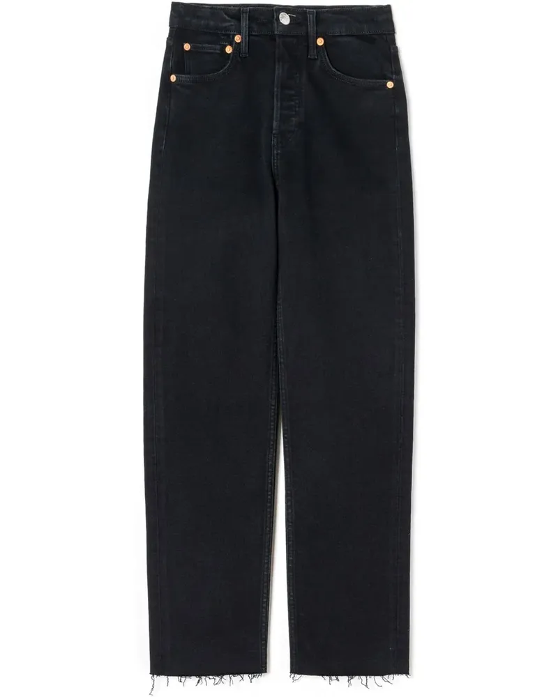RE/DONE Stove Pipe Jeans - Schwarz Schwarz