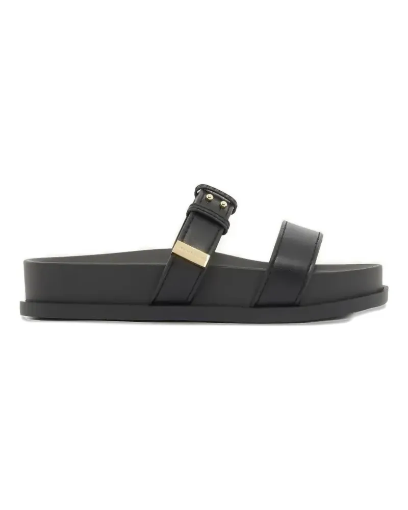 Armani Exchange two-strap buckled sandals - Schwarz Schwarz