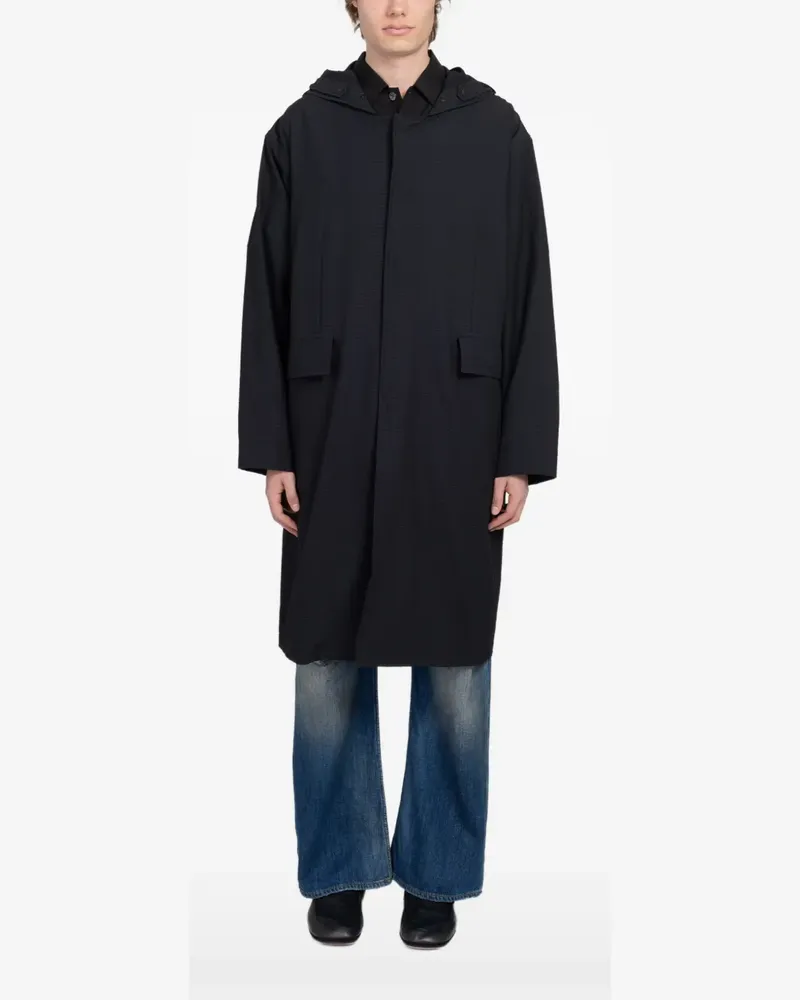 Our Legacy Shower Kapuzenparka - Schwarz Schwarz