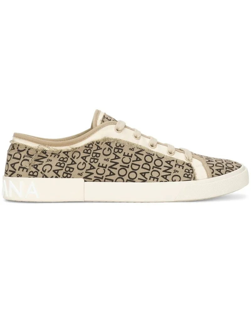 Dolce & Gabbana Portofino Sneakers - Nude Nude