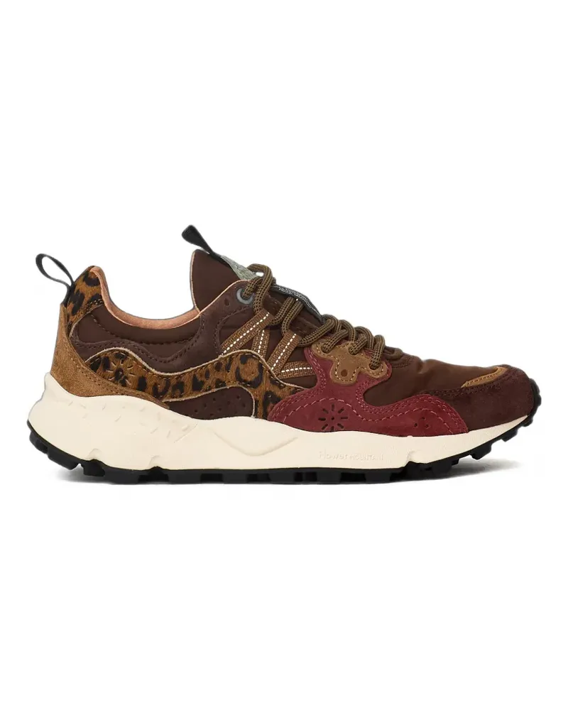 Flower MOUNTAIN Yamano 3 Unit Sneakers mit Leopardenprint - Braun Braun