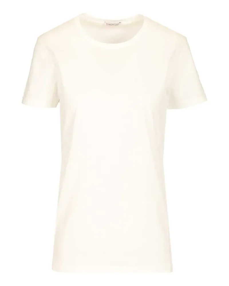 Moncler logo-patch T-shirt - Weiß Weiß