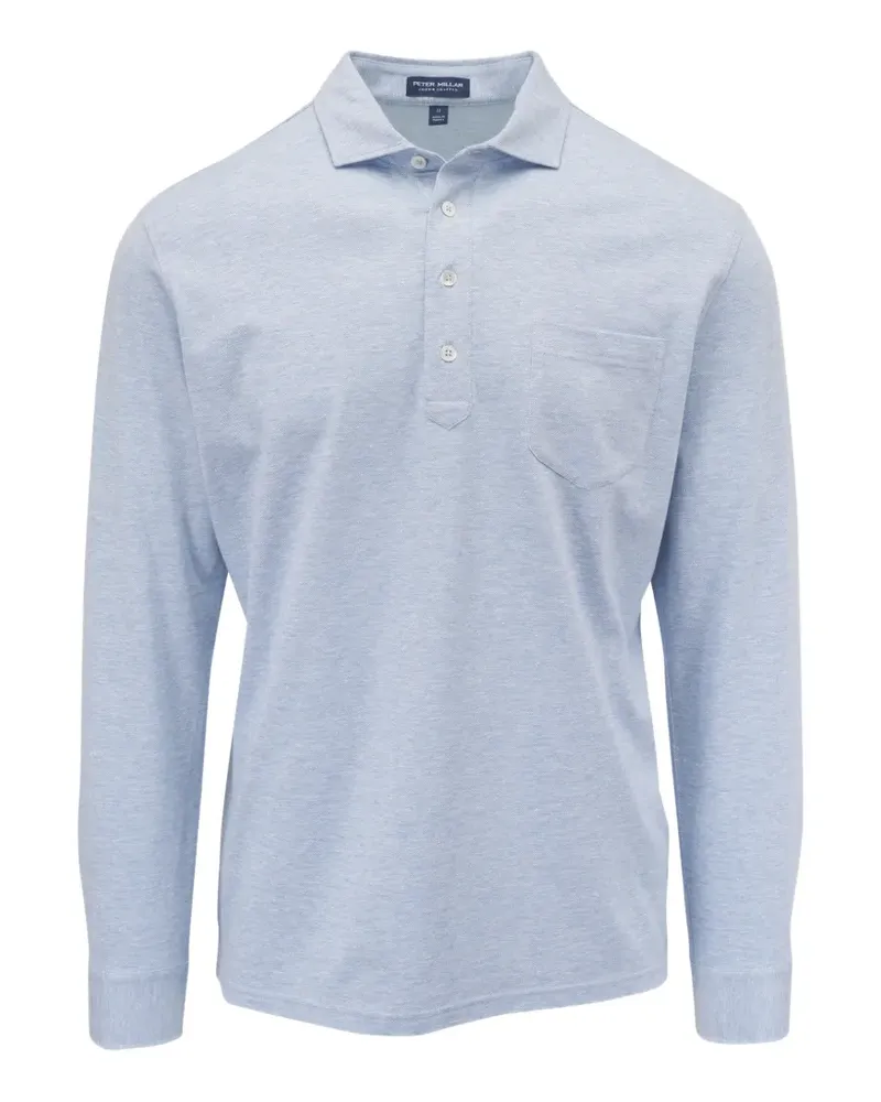 Peter Millar Poloshirt mit Brusttasche - Blau Blau