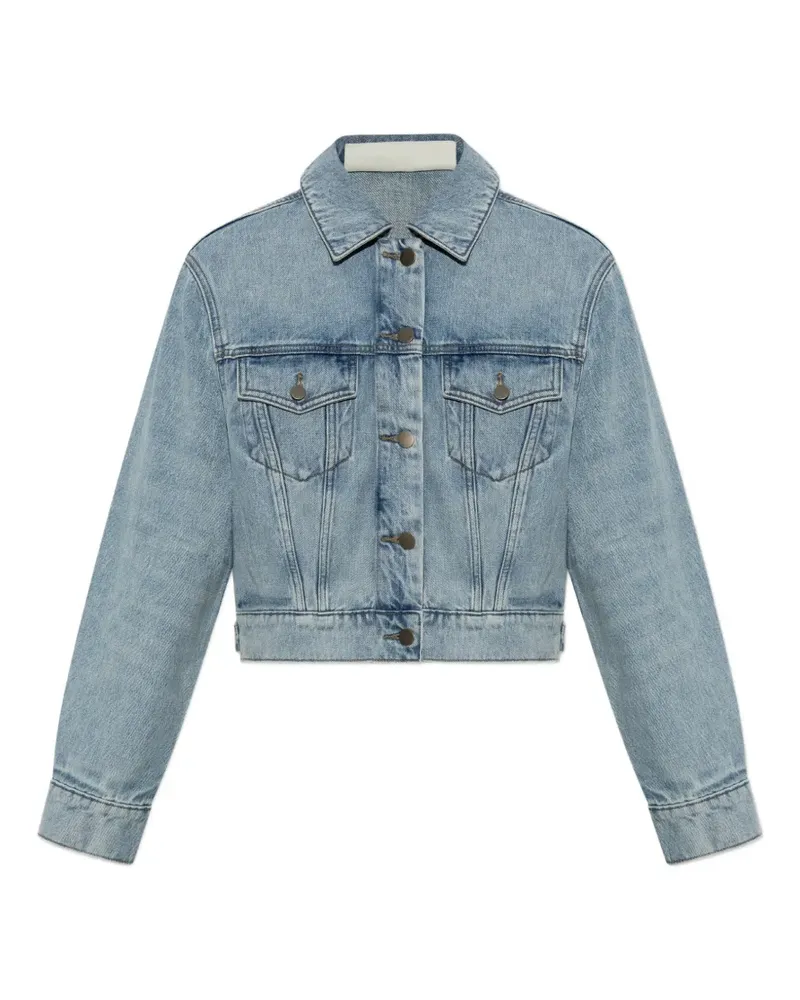 Fear of God Essentials cropped denim jacket - Blau Blau