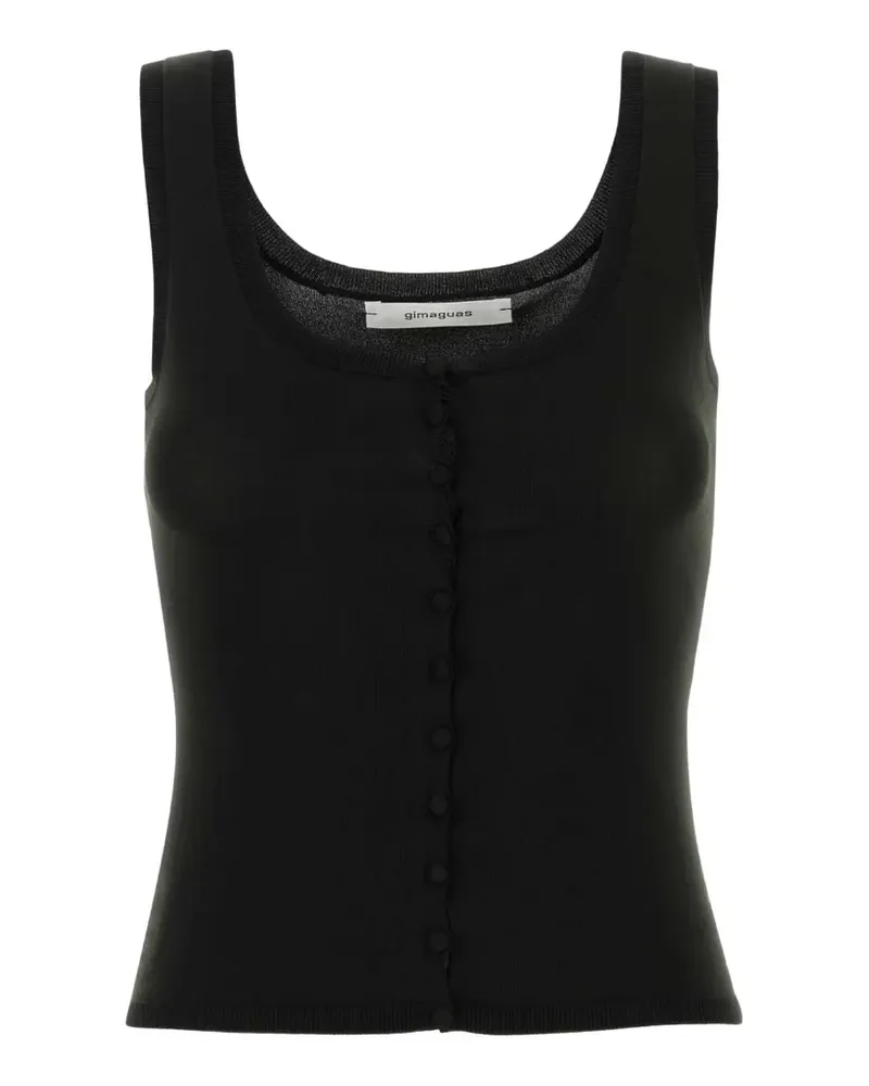 GIMAGUAS Oscar Tanktop mit Knopfleiste - Schwarz Schwarz