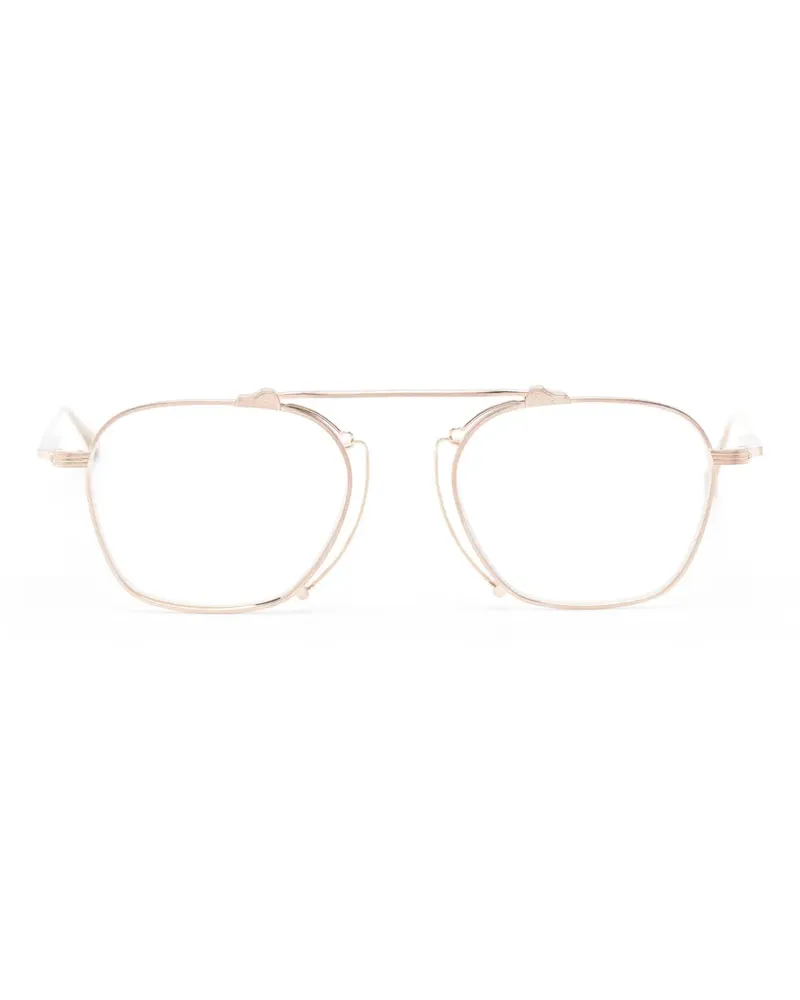 MATSUDA Brille mit geometrischem Gestell - Gold Gold