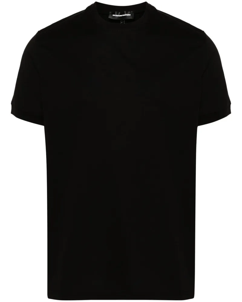 Salvatore Santoro T-Shirt mit Logo-Stickerei Schwarz