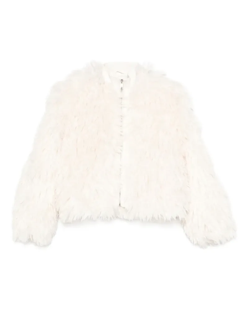 APPARIS zip-up faux-fur jacket - Weiß Weiß