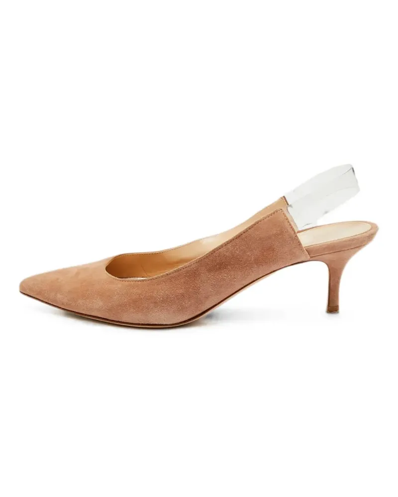 Gianvito Rossi Spitze Slingback-Pumps - Nude Nude