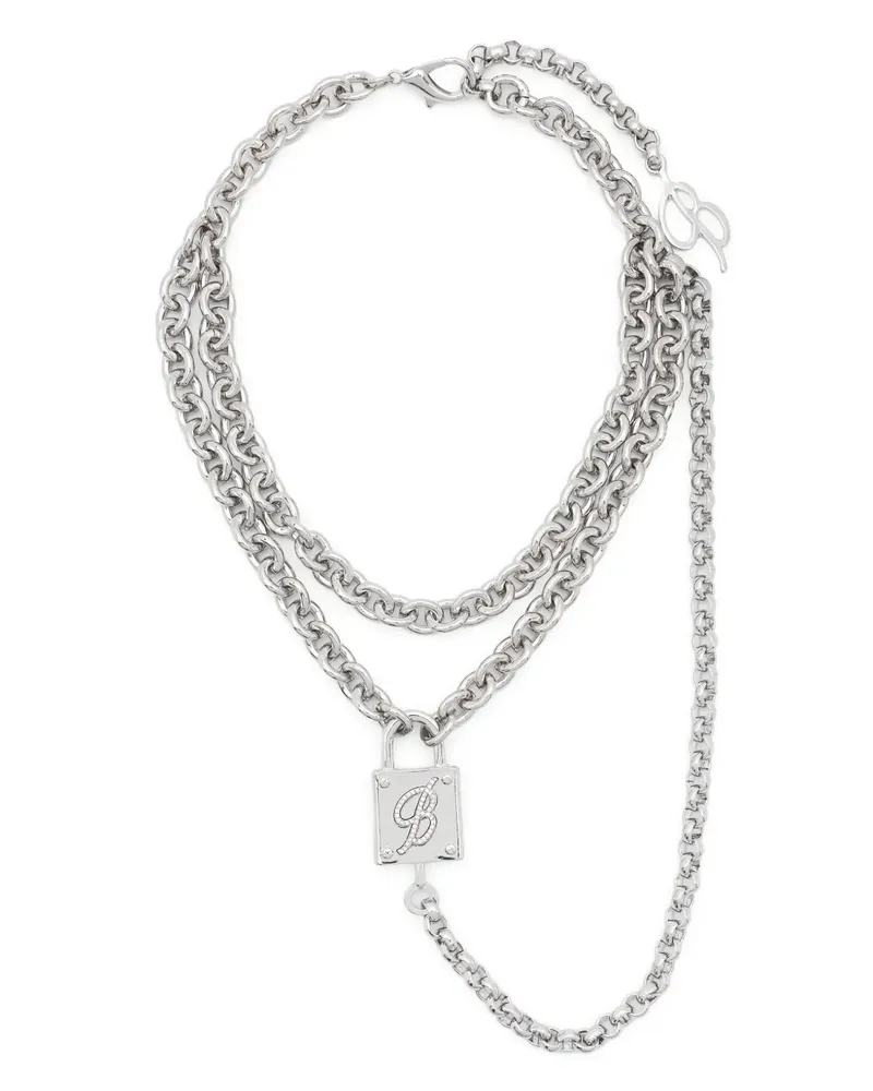 Blumarine Maille Halskette mit poliertem Finish - Silber Silber