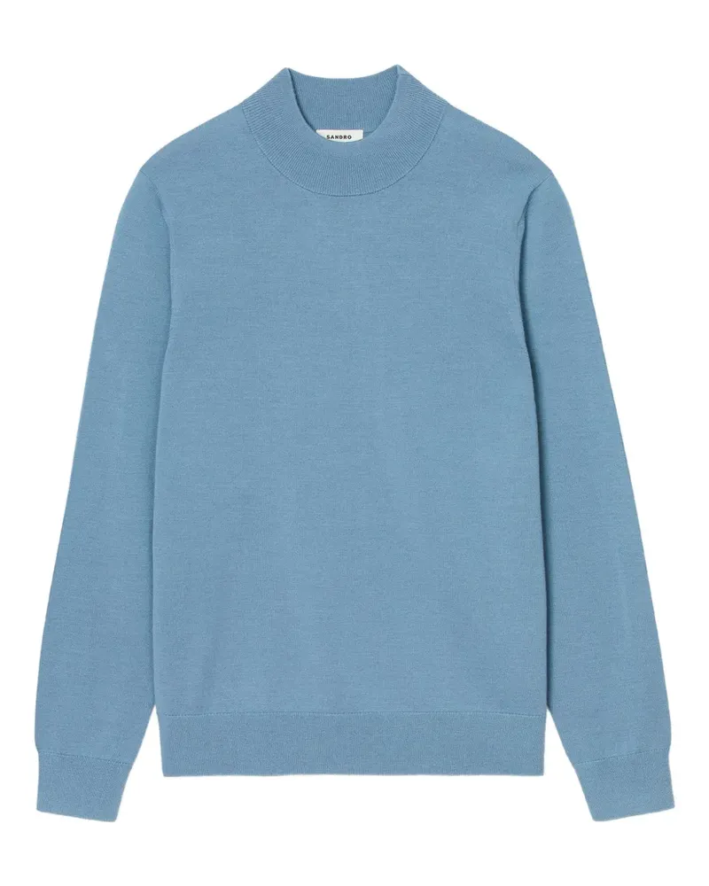 Sandro Pullover mit Rundhalsausschnitt - Blau Blau