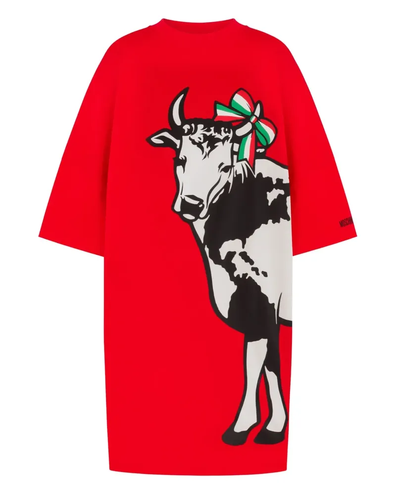 Moschino Kleid mit grafischem Print - Rot Rot