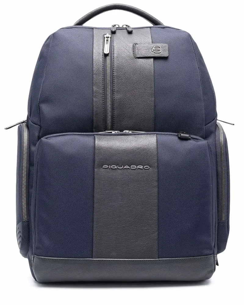 Piquadro Zweifarbiger Rucksack - Blau Blau