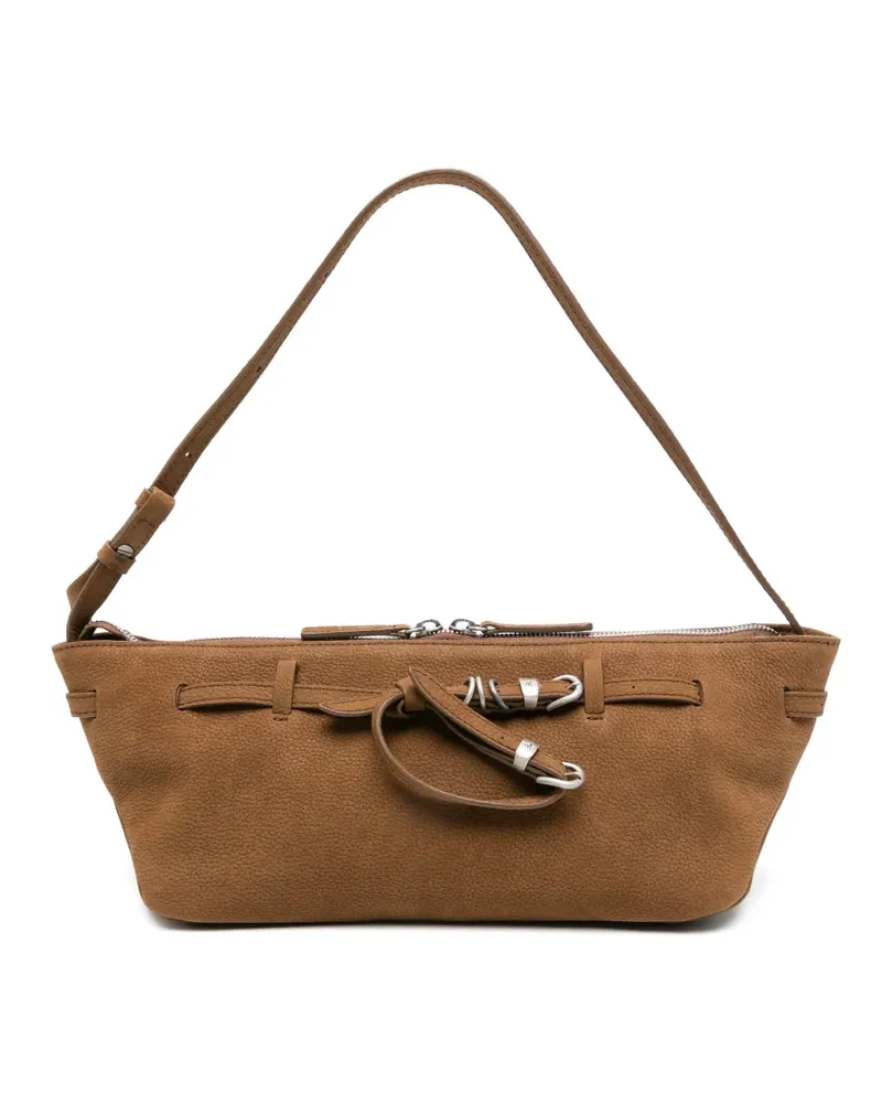 Marge Sherwood Schultertasche mit Schnalle - Braun Braun