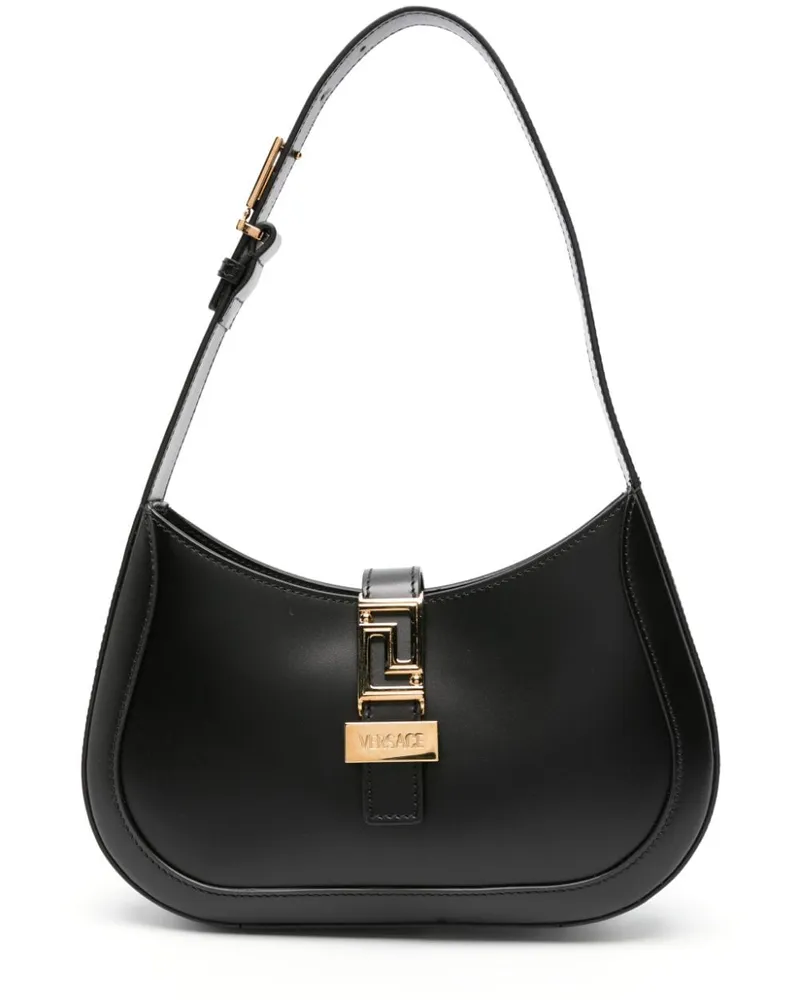 Versace Kleine Greca Goddess Schultertasche - Schwarz Schwarz