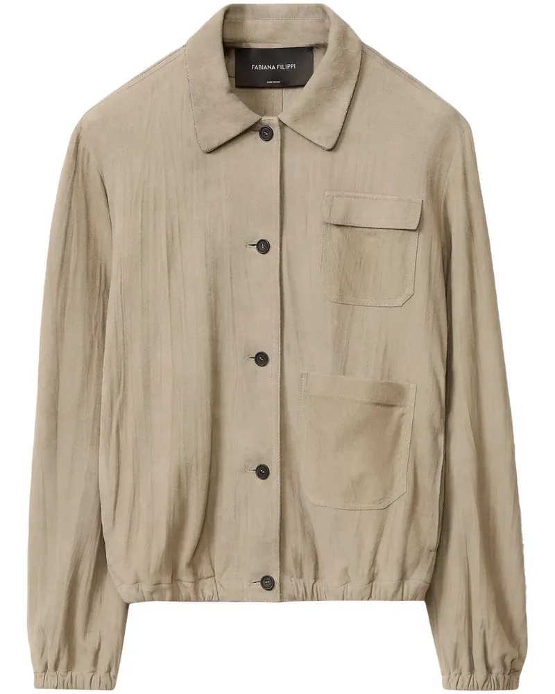 Fabiana Filippi Klassische Hemdjacke - Braun Braun