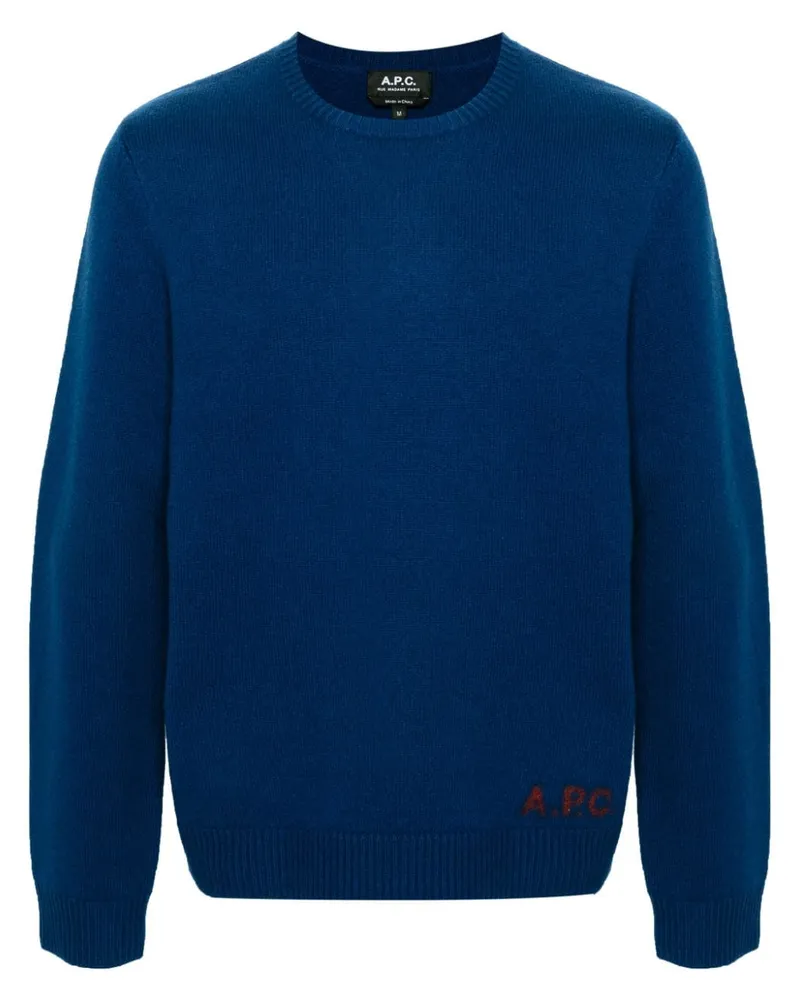 A.P.C. Edward Pullover - Blau Blau