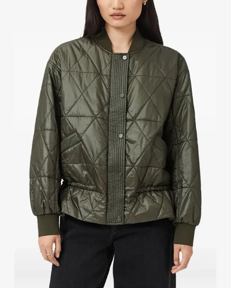 AllSaints Alli quilted bomber jacket - Grün Grün