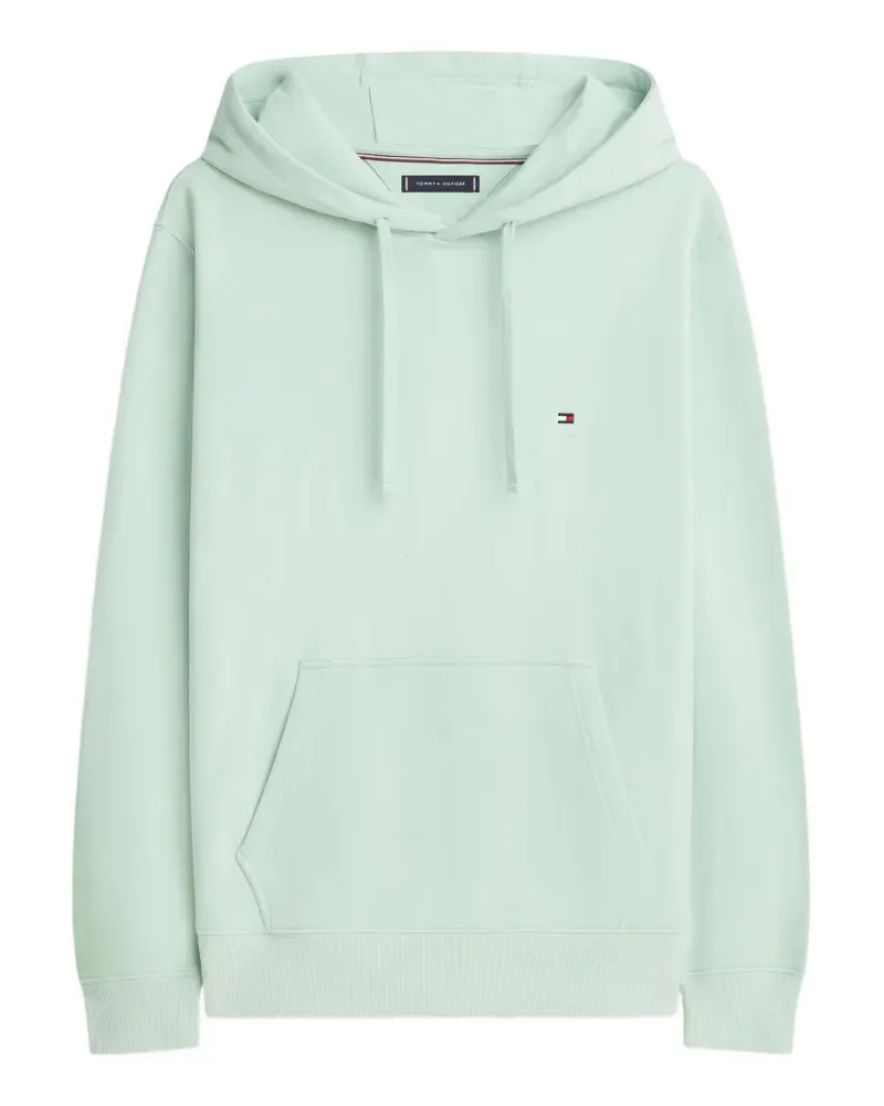 Tommy Hilfiger logo-embroidered Essential hoodie - Grün Grün