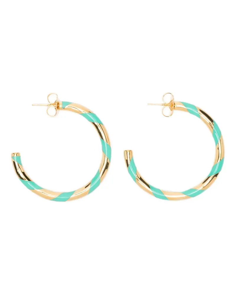 Aurélie Bidermann Positano twisted hoop earrings - Gold Gold