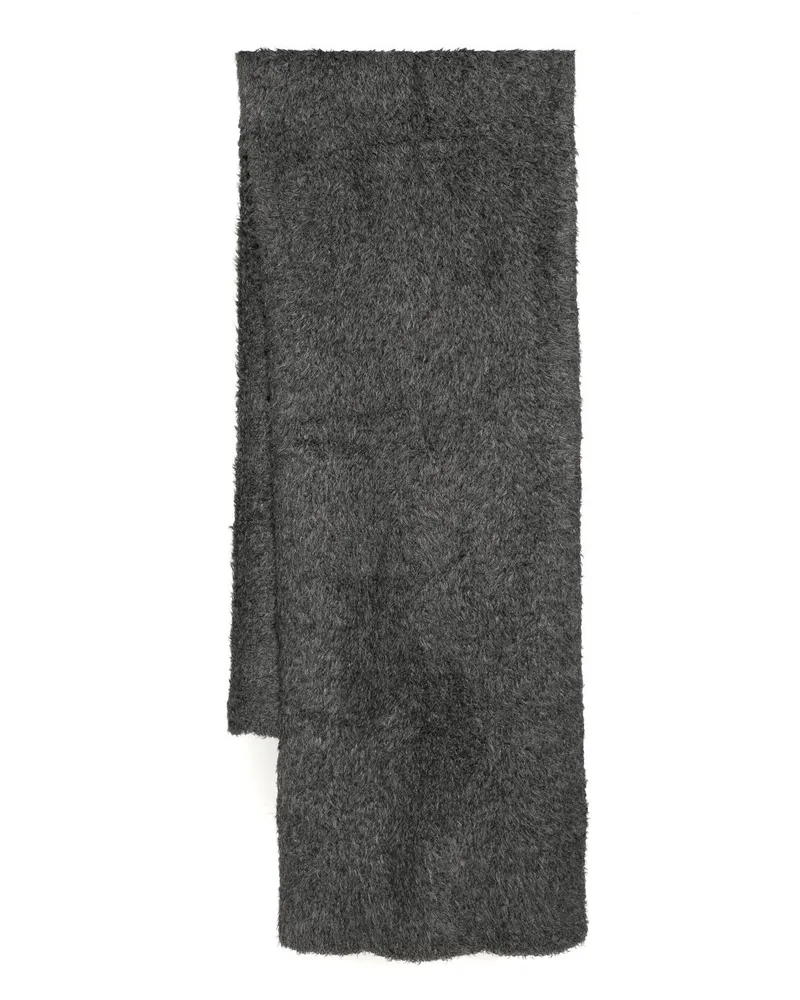 James Perse Sherpa-Schal aus Wollgemisch - Grau Grau