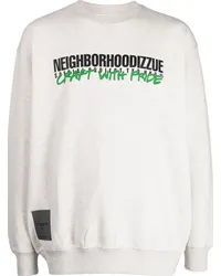 Izzue Pullover mit Logo-Print Grau