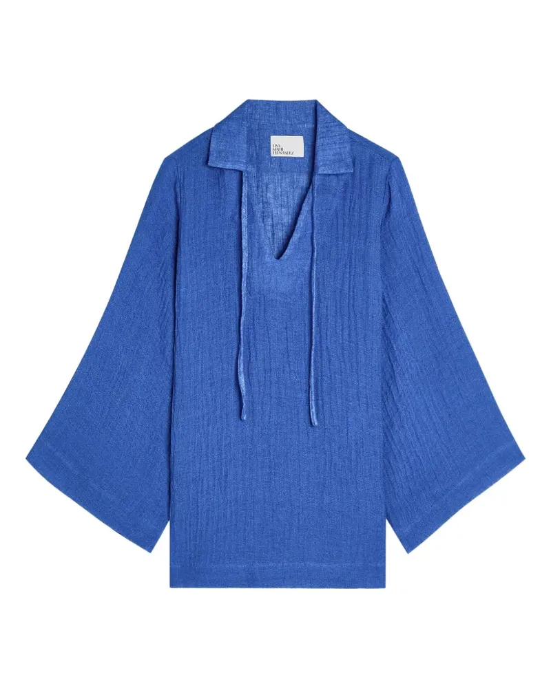 Lisa Marie Fernandez Minikleid mit Schnürung - Blau Blau