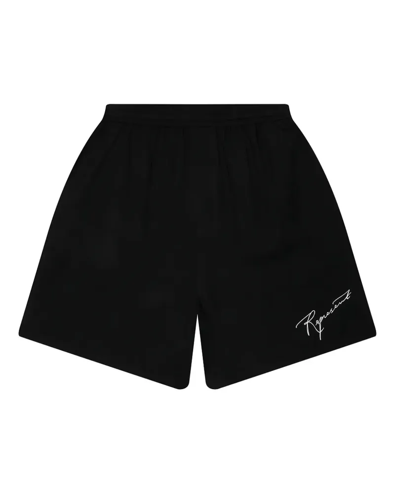 REPRESENT logo-embroidered drawstring shorts - Schwarz Schwarz