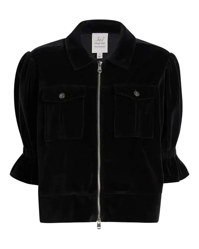 Cinq à Sept Holly velour jacket - Schwarz Schwarz