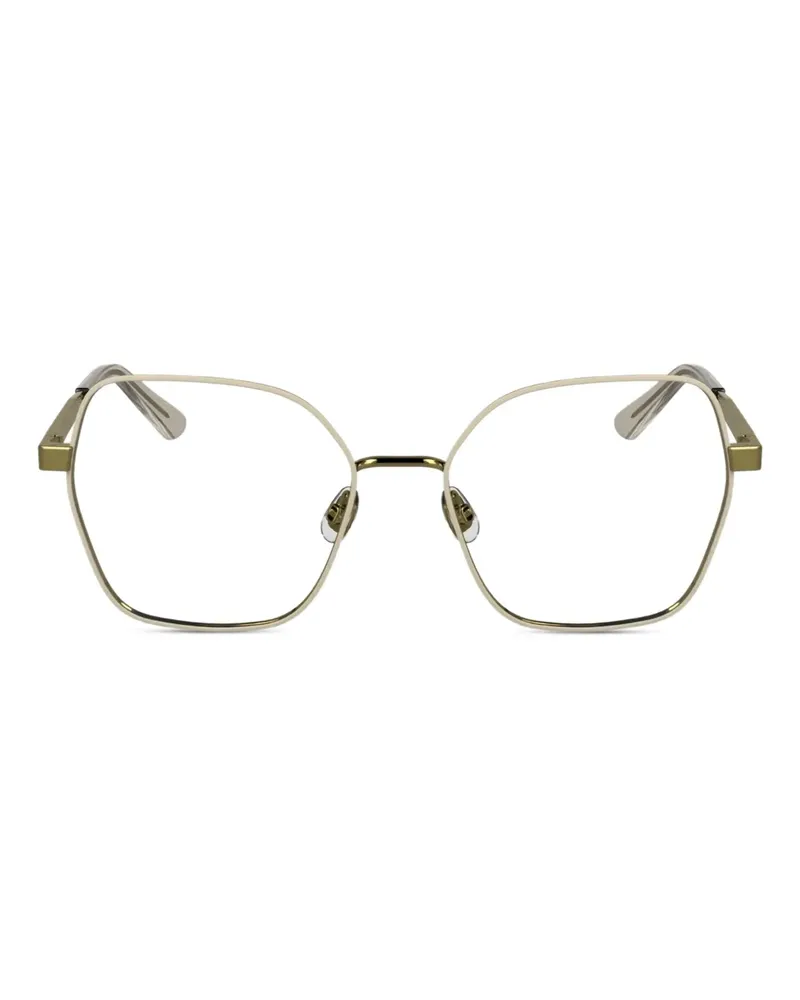 Calvin Klein Brille mit geometrischem Gestell - Gold Gold