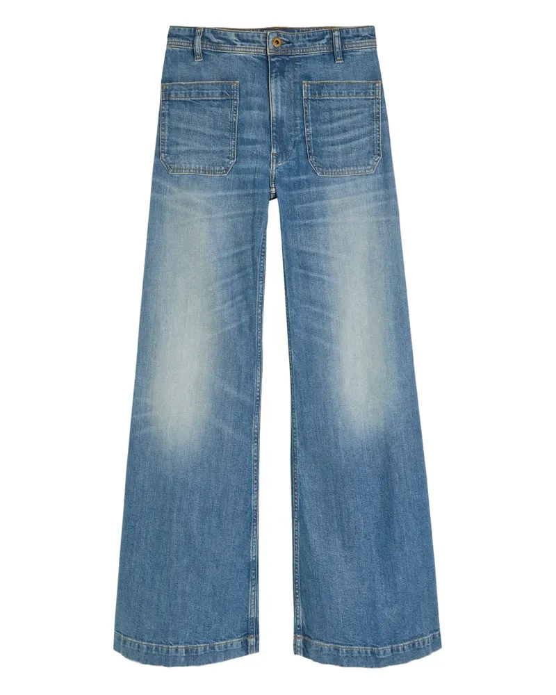 Ralph Lauren Weite Hose mit aufgesetzten Taschen - Blau Blau