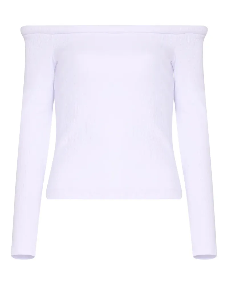 Gloria Coelho Schulterfreies Oberteil - Weiß Weiß
