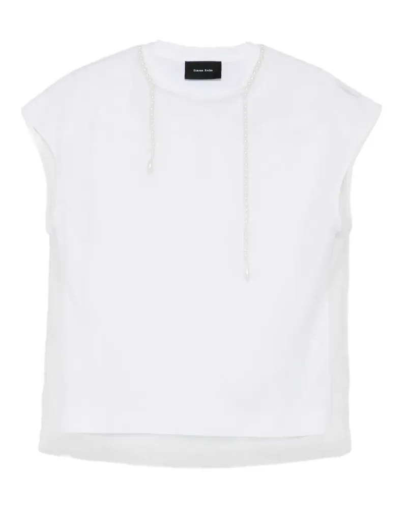 Simone Rocha round-neck T-shirt - Weiß Weiß