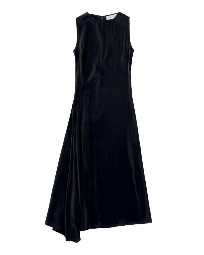 Studio Nicholson Lorne Maxikleid mit asymmetrischem Saum - Schwarz Schwarz