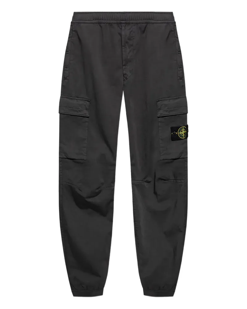 Stone Island 3100033 Cargohose mit Stretchbund - Schwarz Schwarz