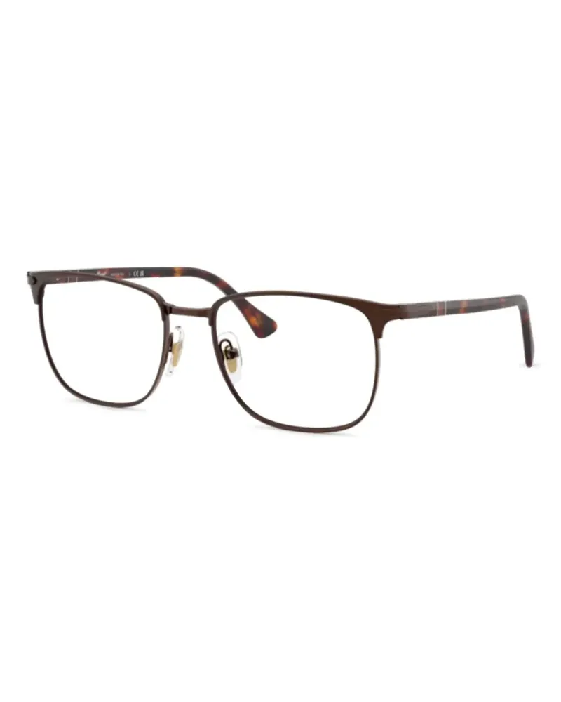 Persol Brille mit eckigem Gestell - Braun Braun