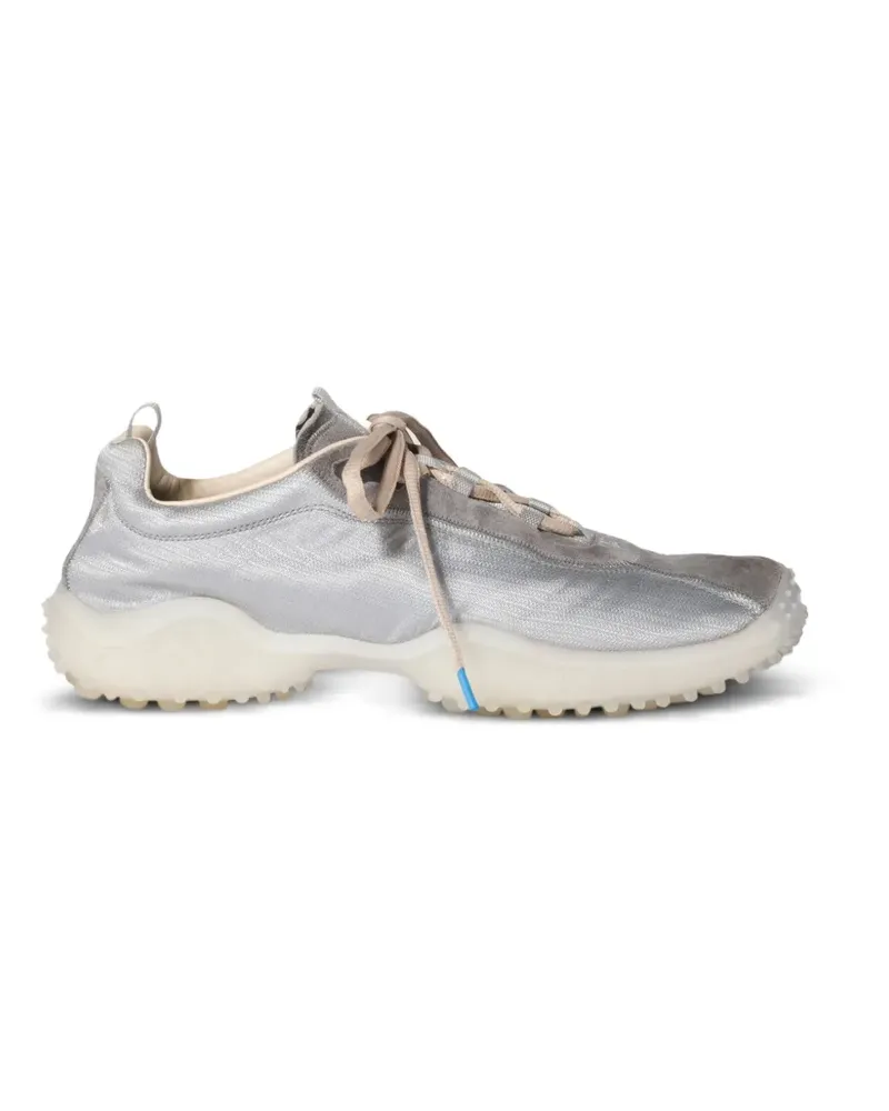 Miu Miu Bubble Sneakers aus Funktionsstoff und Wildleder - Silber Silber