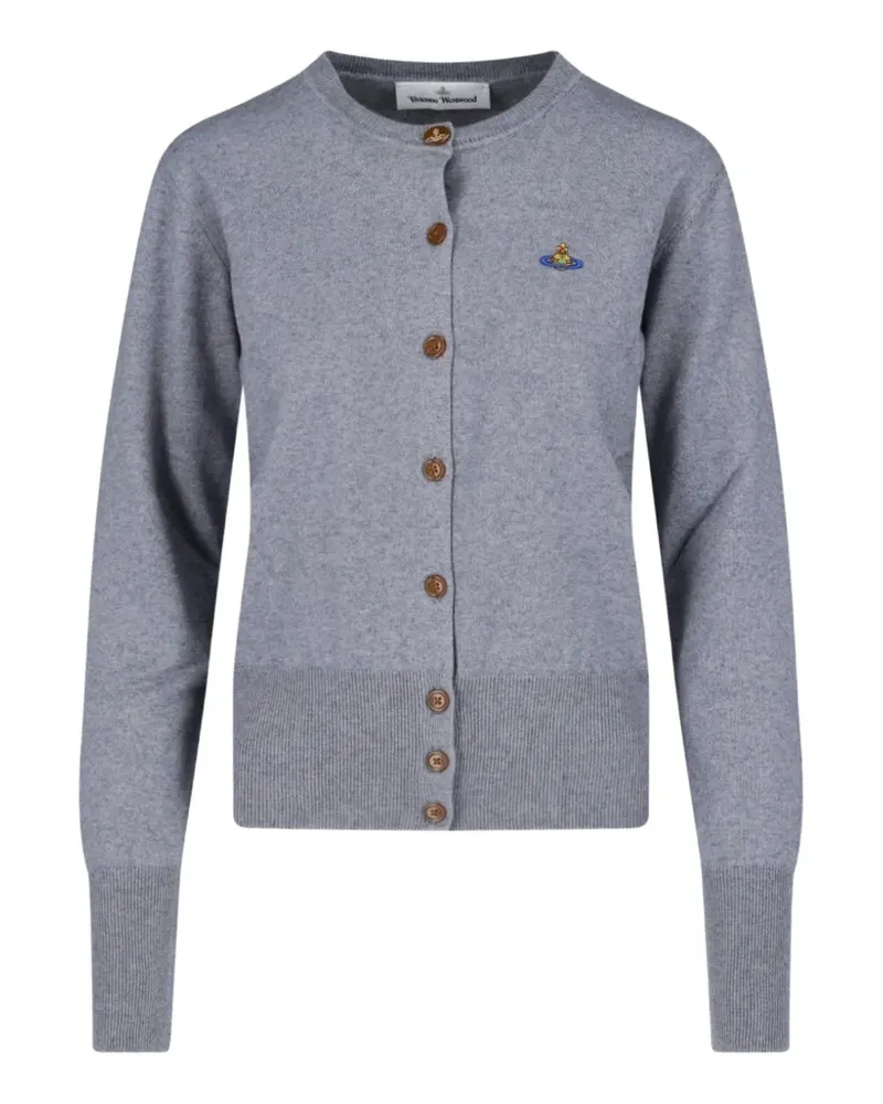 Vivienne Westwood Bestickter Cardigan - Grau Grau