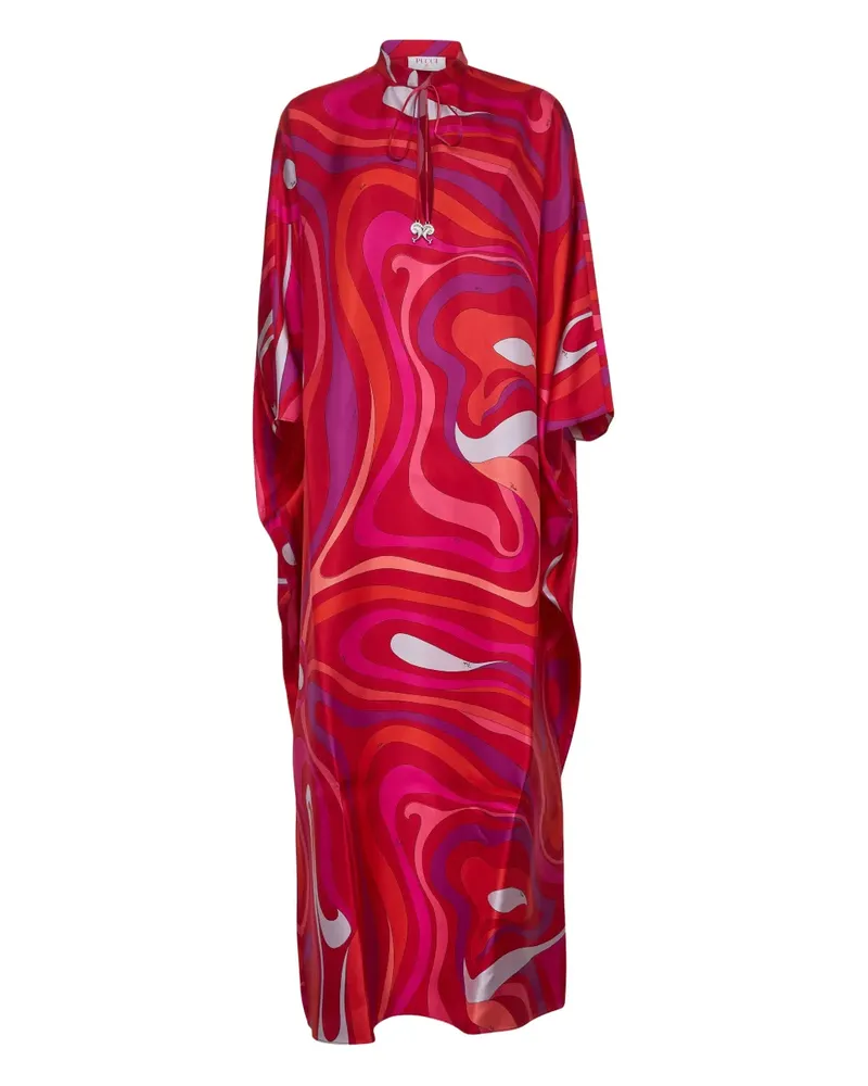 Emilio Pucci Midikleid aus Seide - Rot Rot