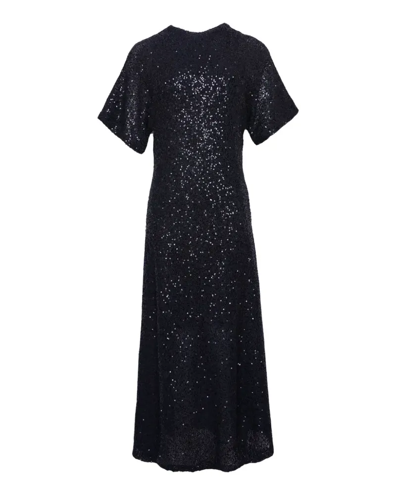 Brunello Cucinelli sequin-embellished midi dress - Blau Blau