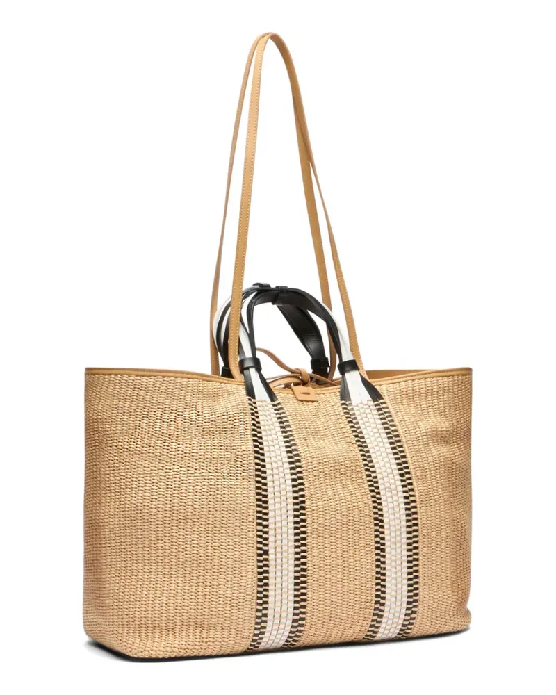 Casadei Amalfi woven shoulder bag - Nude Nude